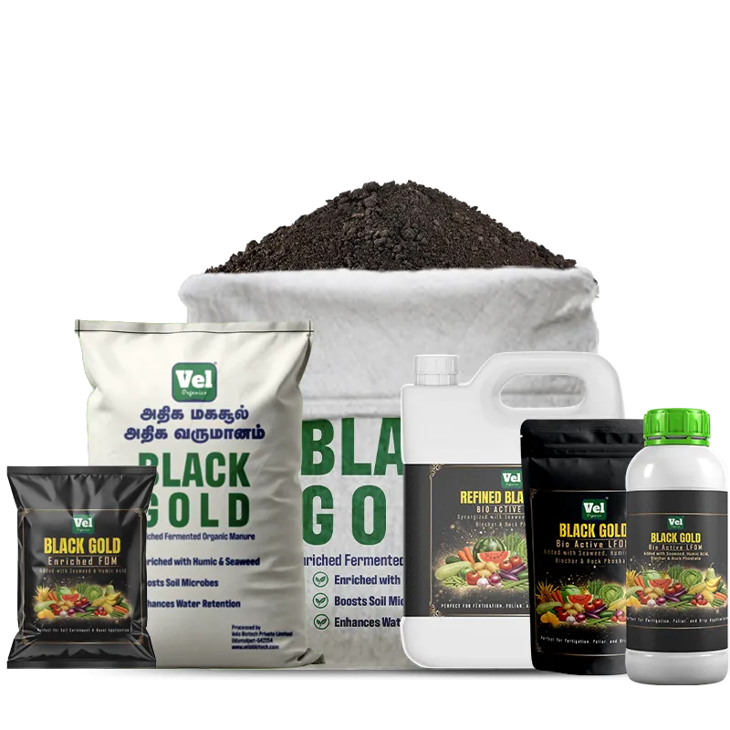 Vel Organics open bag packaging